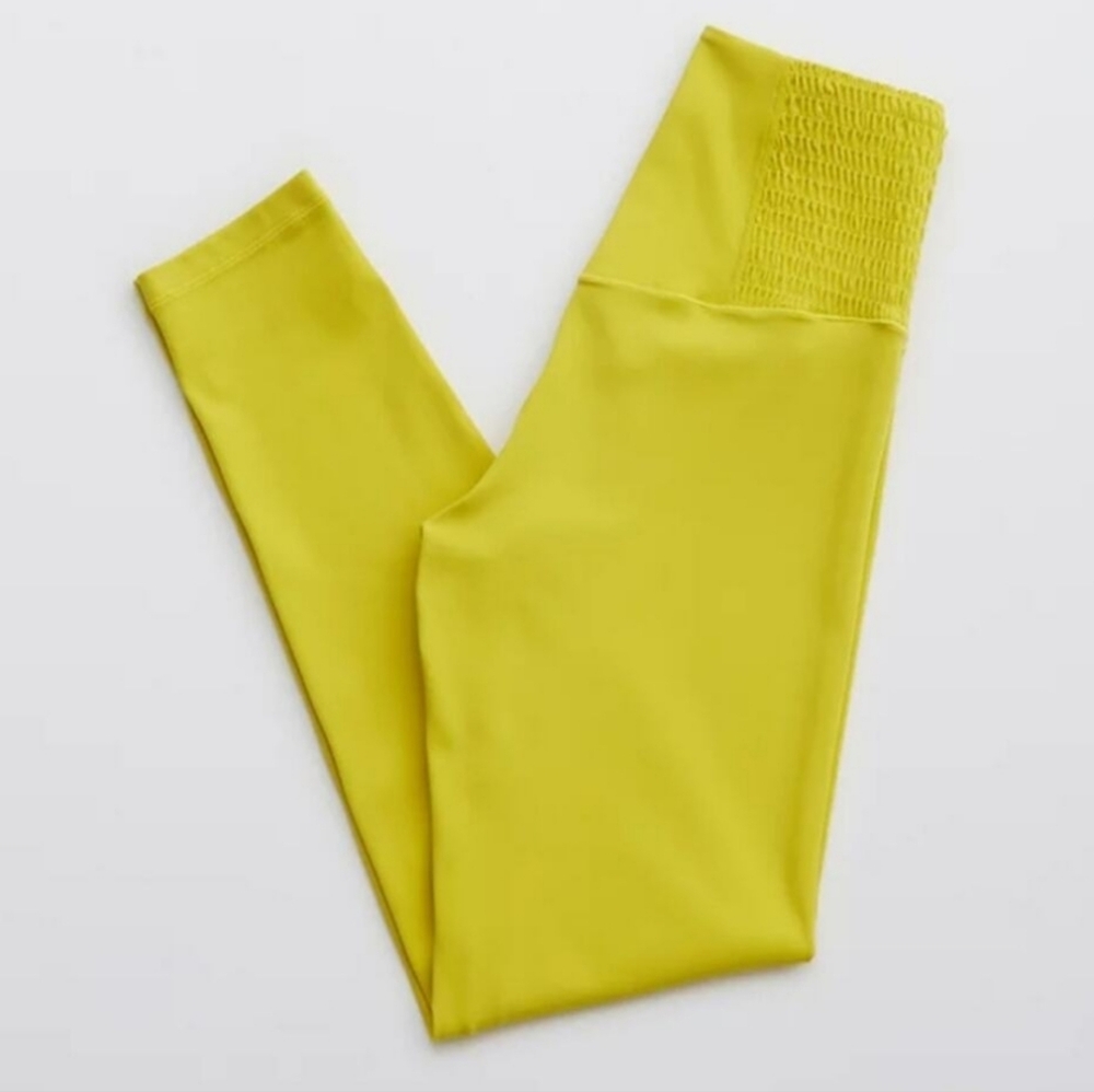 aerie High-Waist Leggings in Bright Lime